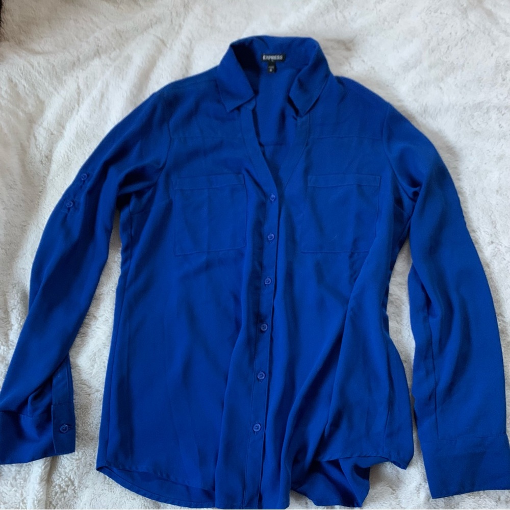 Express blue blouse
